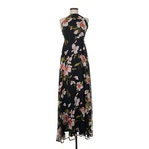 Lulus Floral Halter Maxi Dress